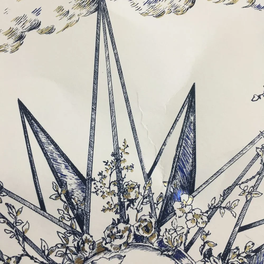 Dior 2022 Holiday Nautical Toile Gift Bag 17x14x6.5